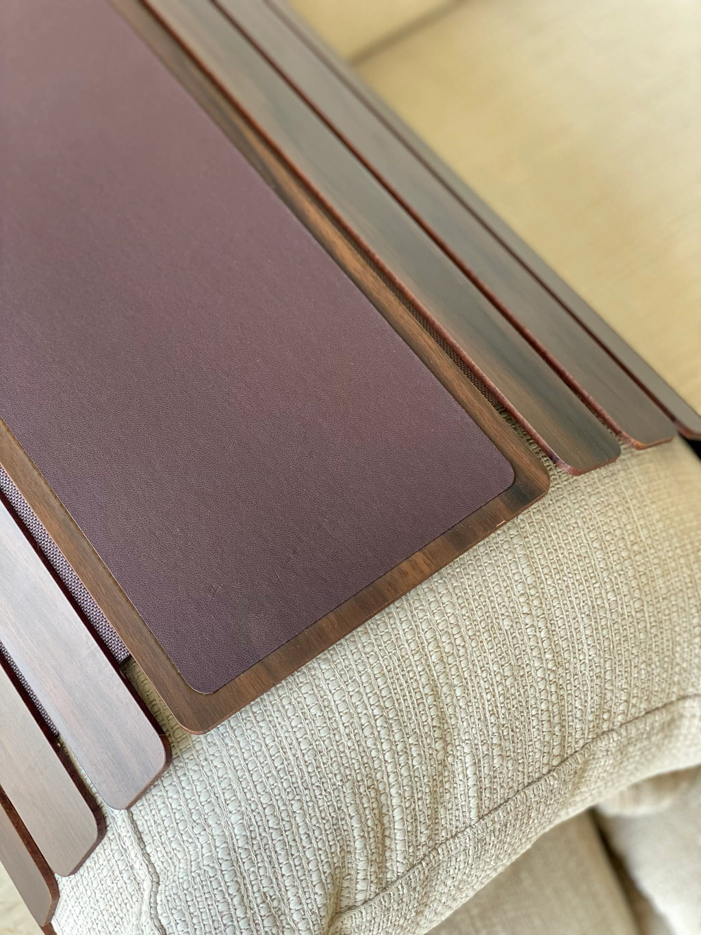 Sofa Armrest Tray | Dark Brown