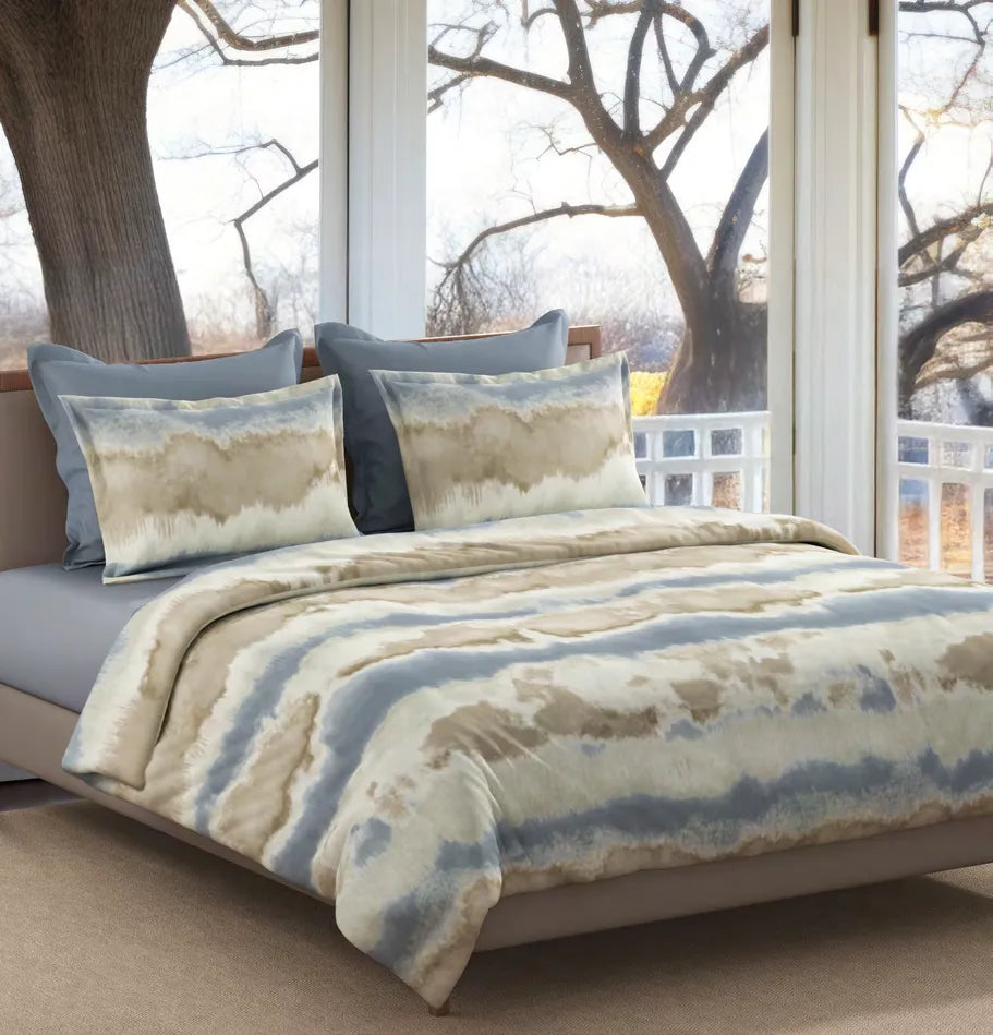 Sansaar Impression Collection-II King Size Bedsheet 2pc Pillow Cover TUSCANY