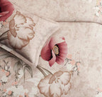 Sansaar Impression Collection-II King Size Bedsheet 2pc Pillow Cover CAMELLIA