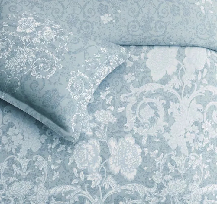 Sansaar Impression Collection-II King Size Bedsheet 2pc Pillow Cover SCROLL