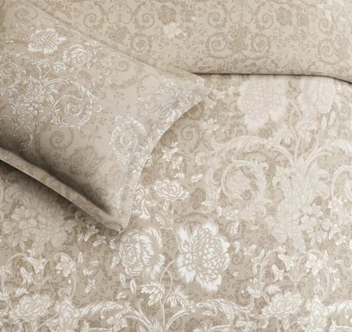 Sansaar Impression Collection-II King Size Bedsheet 2pc Pillow Cover SCROLL