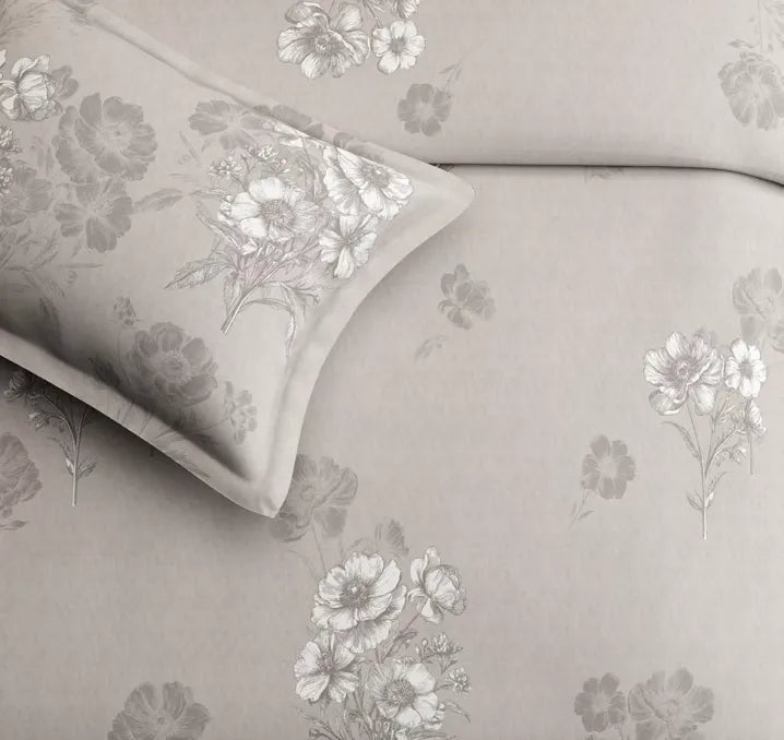 Sansaar Impression Collection-II King Size Bedsheet 2pc Pillow Cover BEGONIA