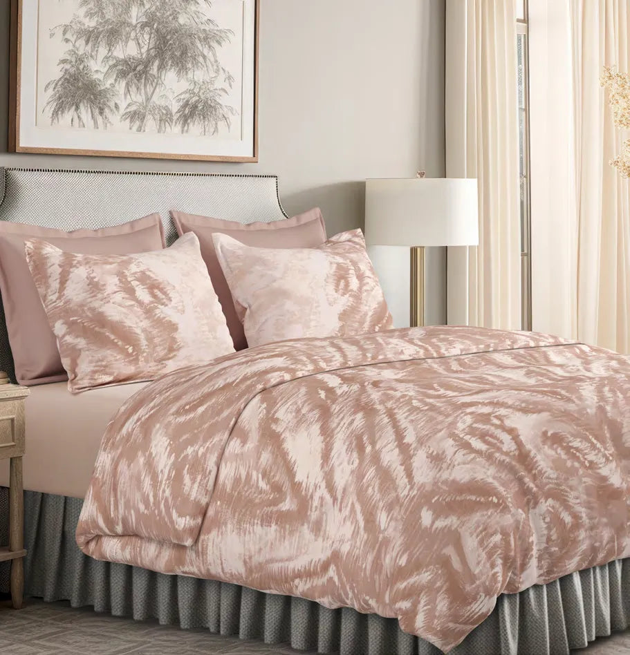 Sansaar Impression Collection-II King Size Bedsheet 2pc Pillow Cover HAZE