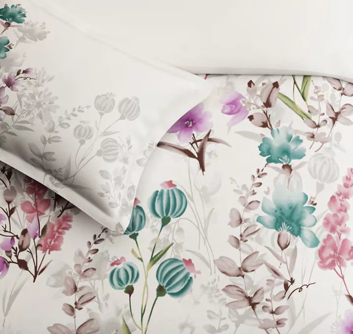 Sansaar Impression Collection-II King Size Bedsheet 2pc Pillow Cover FERN GARDEN