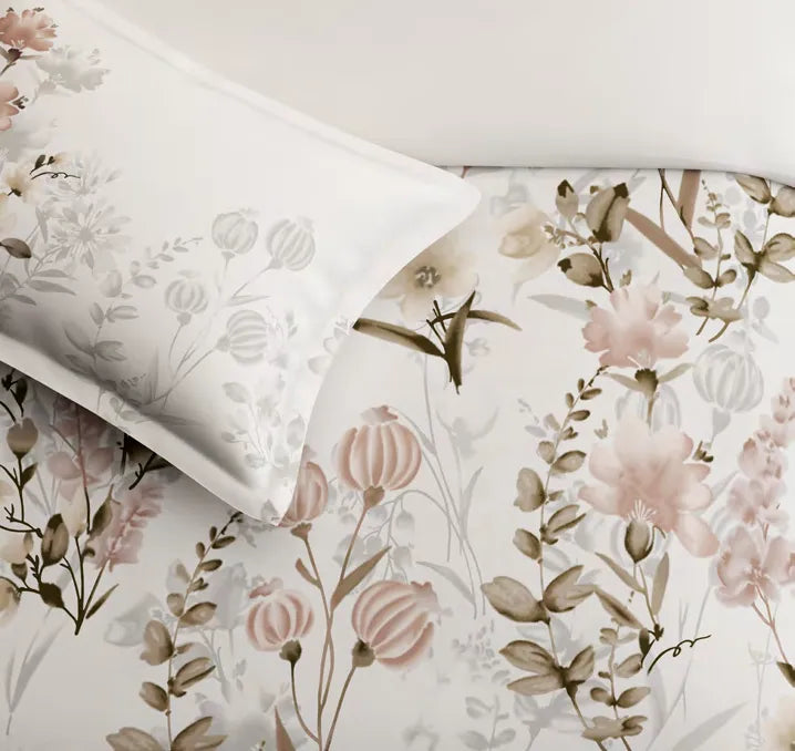 Sansaar Impression Collection-II King Size Bedsheet 2pc Pillow Cover FERN GARDEN