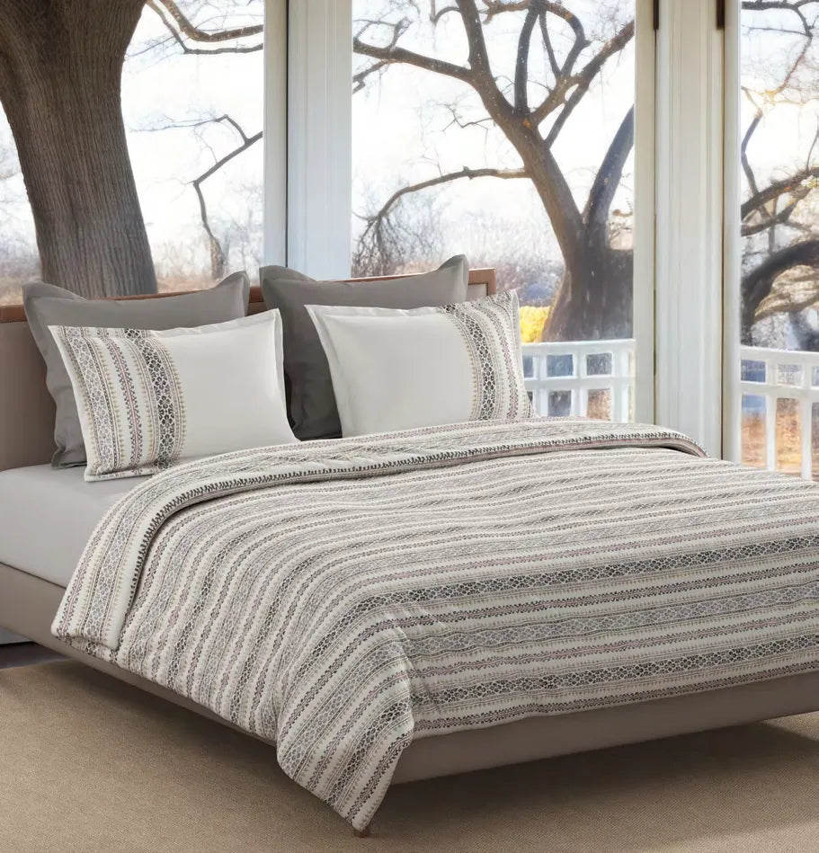 Sansaar Impression Collection-II King Size Bedsheet 2pc Pillow Cover BROOKE STRIPE