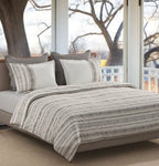 Sansaar Impression Collection-II King Size Bedsheet 2pc Pillow Cover BROOKE STRIPE