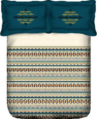 PORTICO Lavender Floral Printed Cotton Super King Bedsheet Set - 274x274cm - 3Pcs - grahsajja