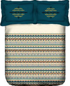 PORTICO Lavender Floral Printed Cotton Super King Bedsheet Set - 274x274cm - 3Pcs - grahsajja