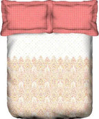 PORTICO Lavender Floral Printed Cotton Super King Bedsheet Set - 274x274cm - 3Pcs - grahsajja