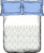 PORTICO Lavender Floral Printed Cotton Super King Bedsheet Set - 274x274cm - 3Pcs - grahsajja