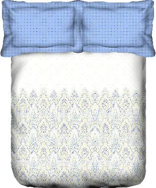 PORTICO Lavender Floral Printed Cotton Super King Bedsheet Set - 274x274cm - 3Pcs - grahsajja