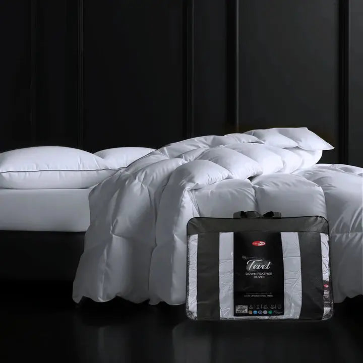 Tevel Down Feather Duvet- 575 GSM Light Grey Sassoon