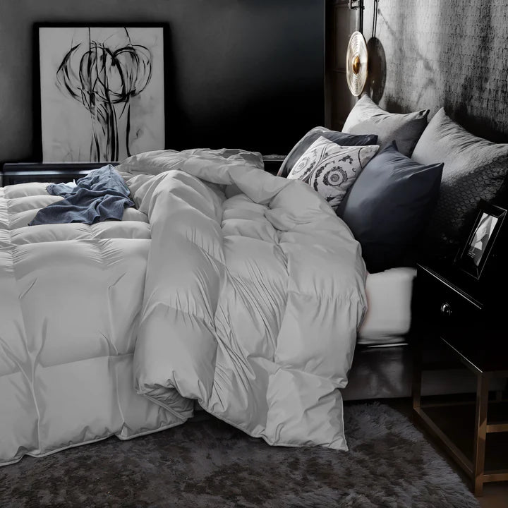 Tevel Down Feather Duvet- 575 GSM Light Grey