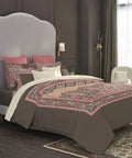 TRIDENT Nectarsoft Elite Collection, King Bedsheet Set, 400TC, 100% Cotton, Malabar Trident