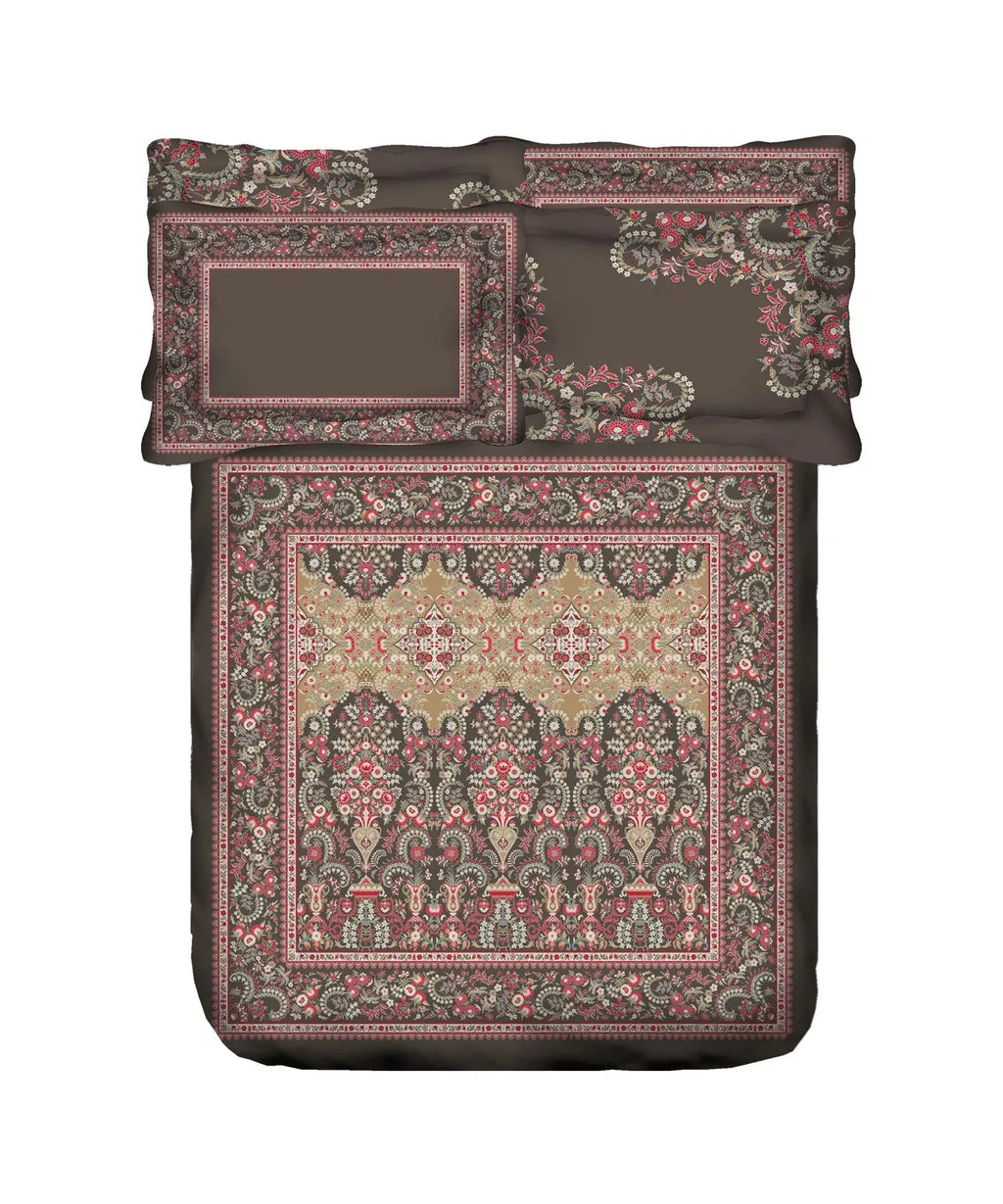 TRIDENT Nectarsoft Elite Collection, King Bedsheet Set, 400TC, 100% Cotton, Malabar Trident