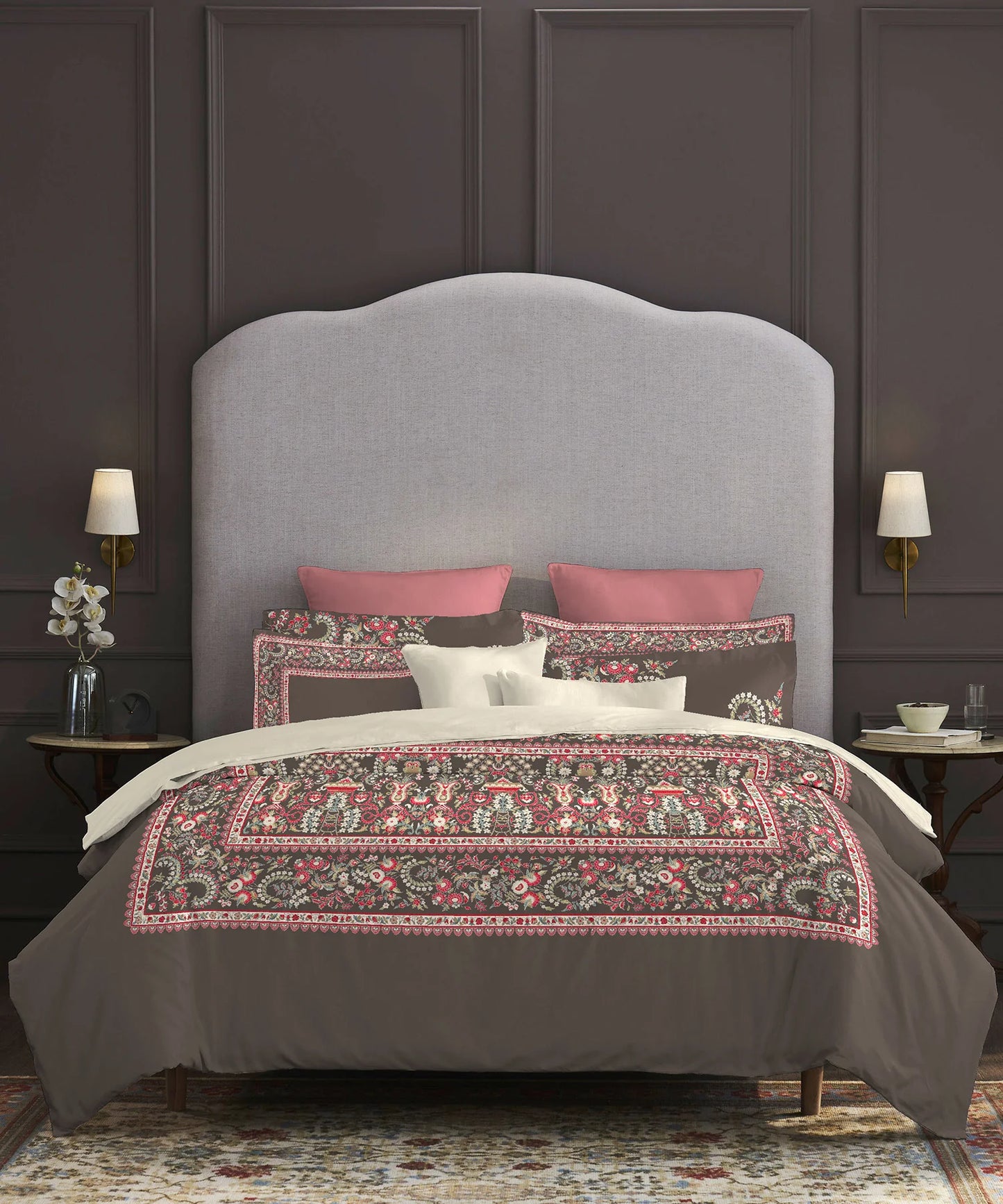 TRIDENT Nectarsoft Elite Collection, King Bedsheet Set, 400TC, 100% Cotton, Malabar