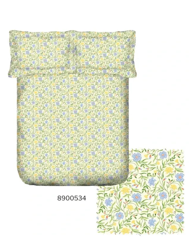 PORTICO MARVELLA Cotton Single bed size 150cmx224cm 144TC Printed 2Pcs  Bedsheet SS2025 Portico