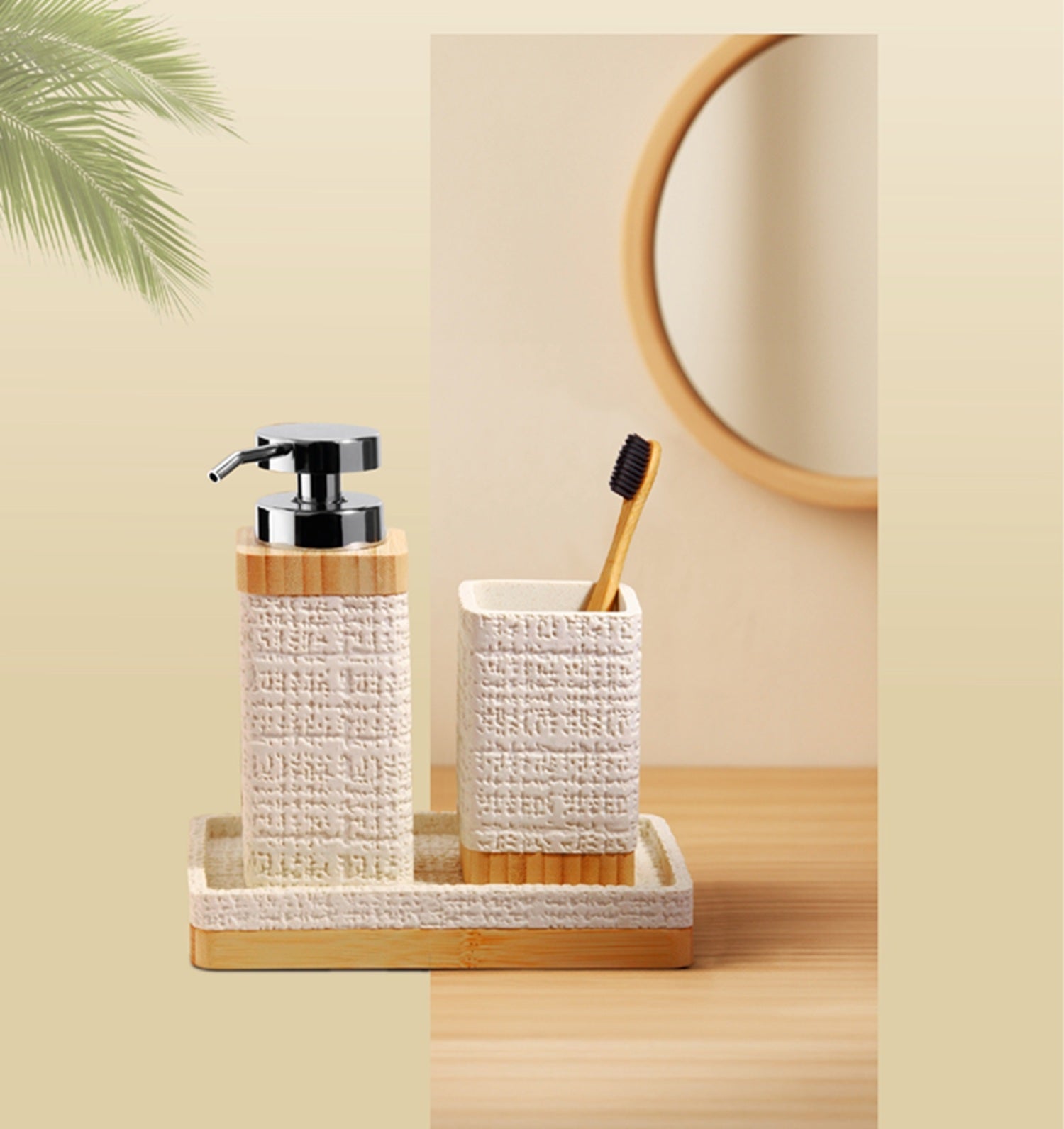Myra Polyresin Soap Dispenser Floral