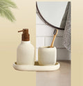 Myra Polyresin Soap Dispenser Beige