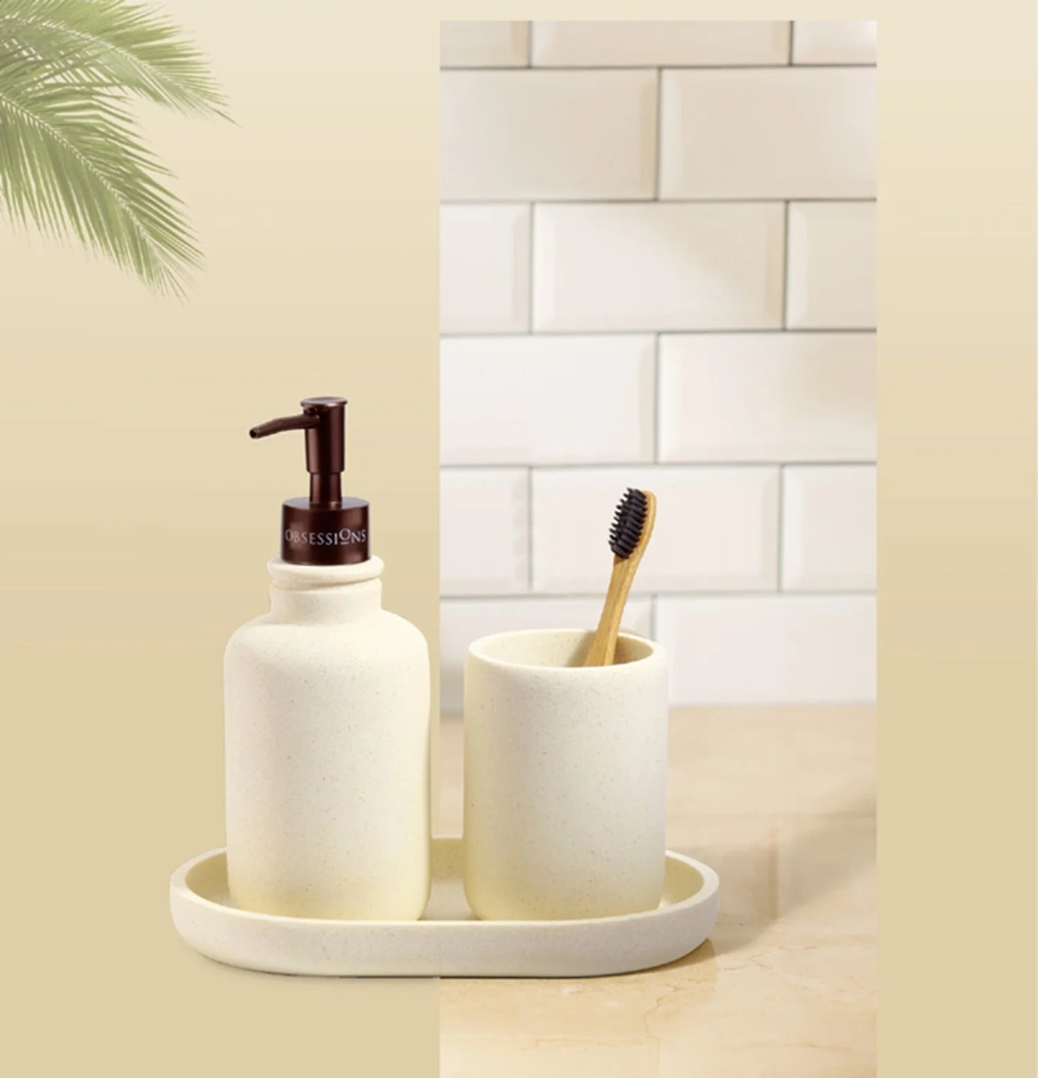 Myra Polyresin Soap Dispenser White