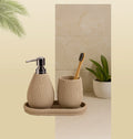 Myra Polyresin Soap Dispenser Beige