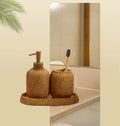Myra Polyresin Soap Dispenser Beige
