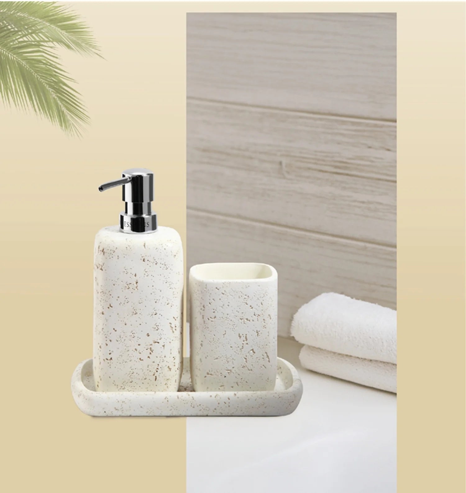 Myra Polyresin Soap Dispenser White