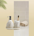Myra Polyresin Soap Dispenser Beige