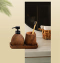 Myra Polyresin Soap Dispenser Brown