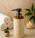 Myra Polyresin Soap Dispenser Beige