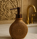 Myra Polyresin Soap Dispenser Floral