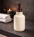 Myra Polyresin Soap Dispenser Beige