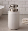 Myra Polyresin Soap Dispenser White