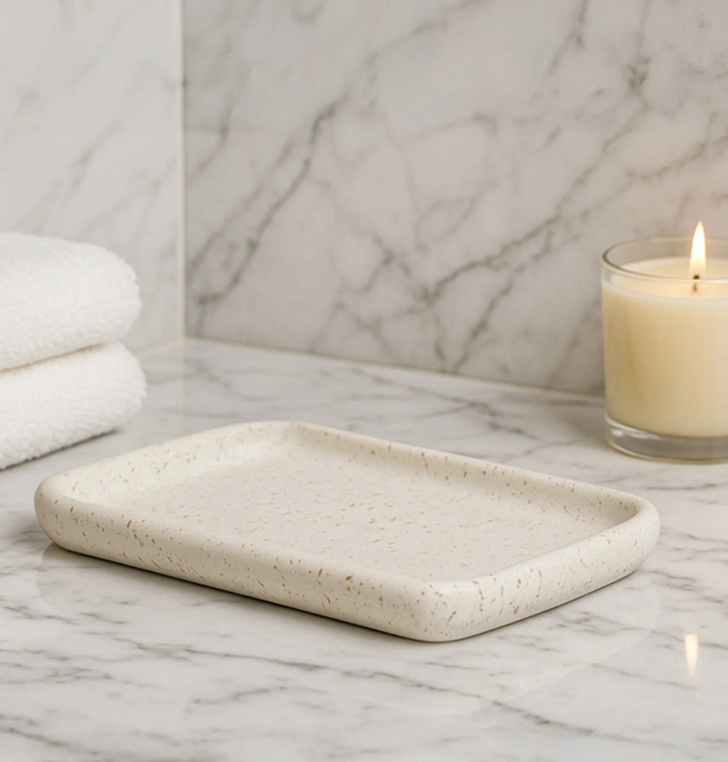 Myra Polyresin Soap Dispenser Belge