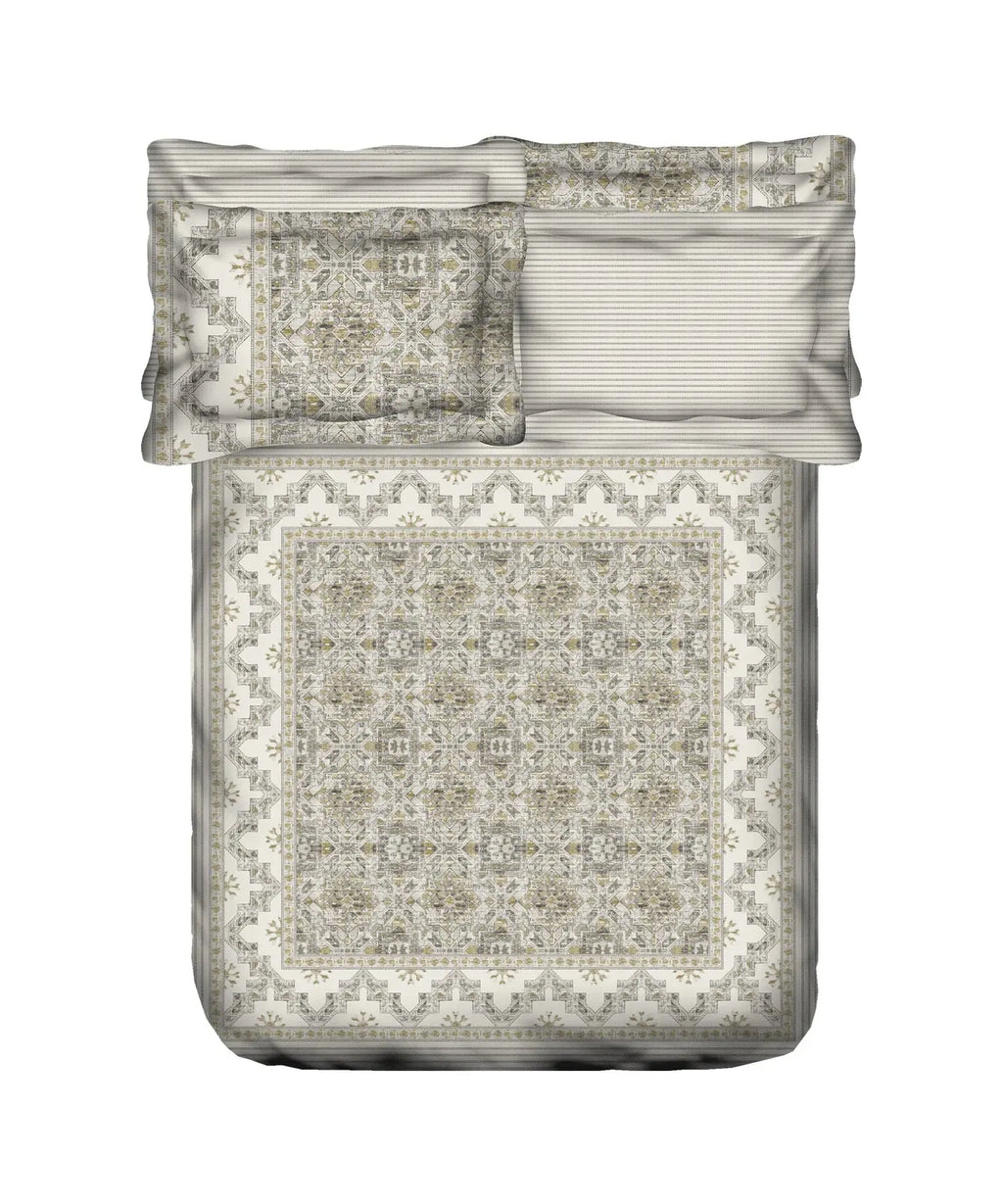 TRIDENT Nectarsoft Elite Collection, King Bedsheet Set, 400TC, 100% Cotton, Mirage Trident