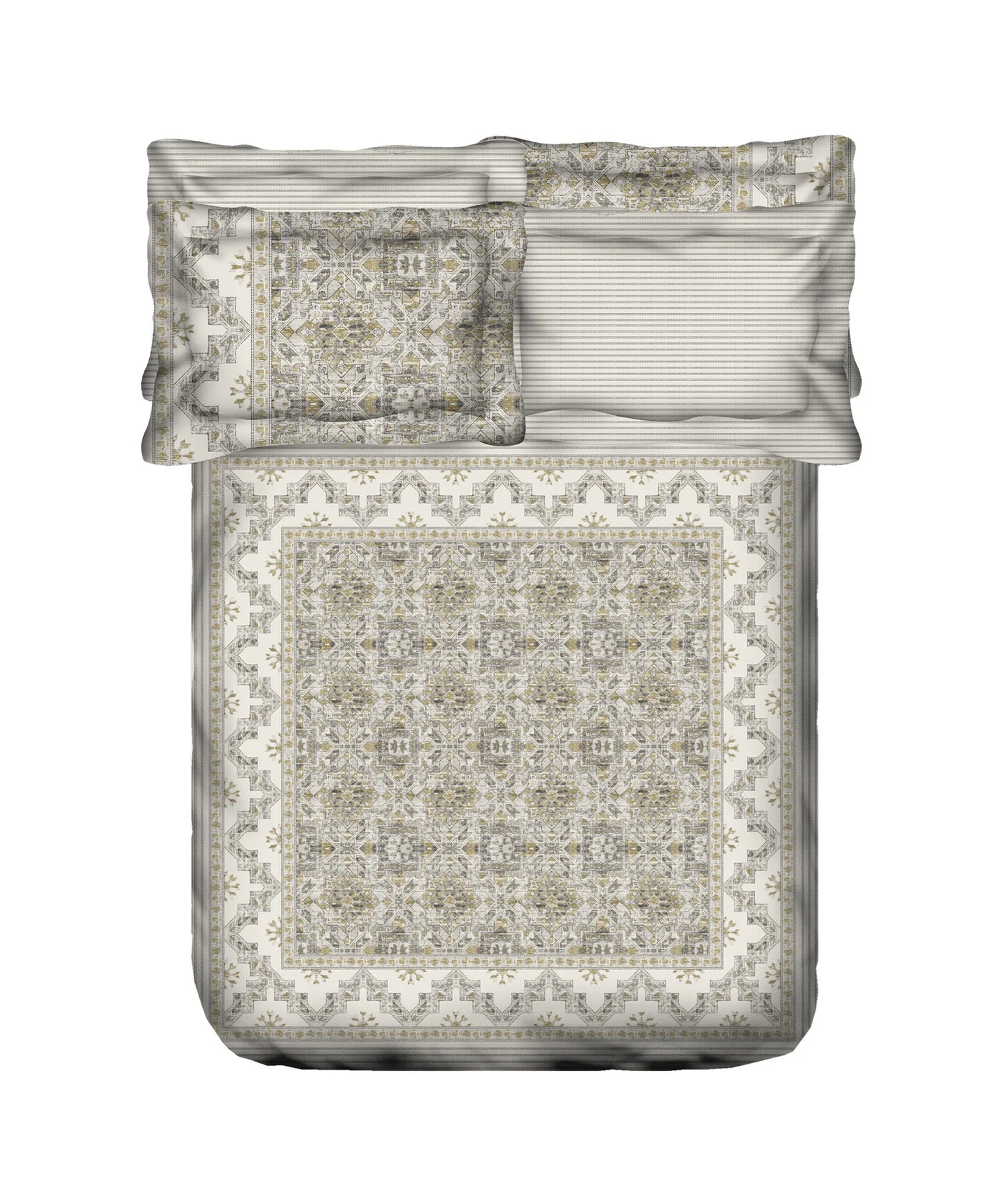 TRIDENT Nectarsoft Elite Collection, King Bedsheet Set, 400TC, 100% Cotton, Mirage
