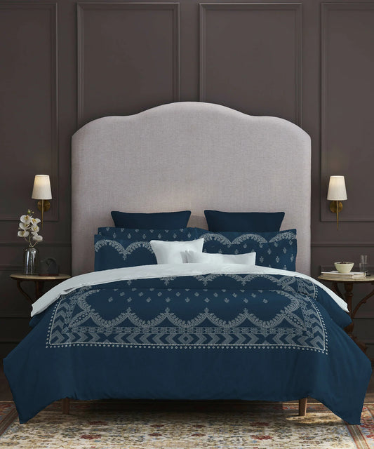TRIDENT Nectarsoft Elite Collection, King Bedsheet Set, 400TC, 100% Cotton, Regal