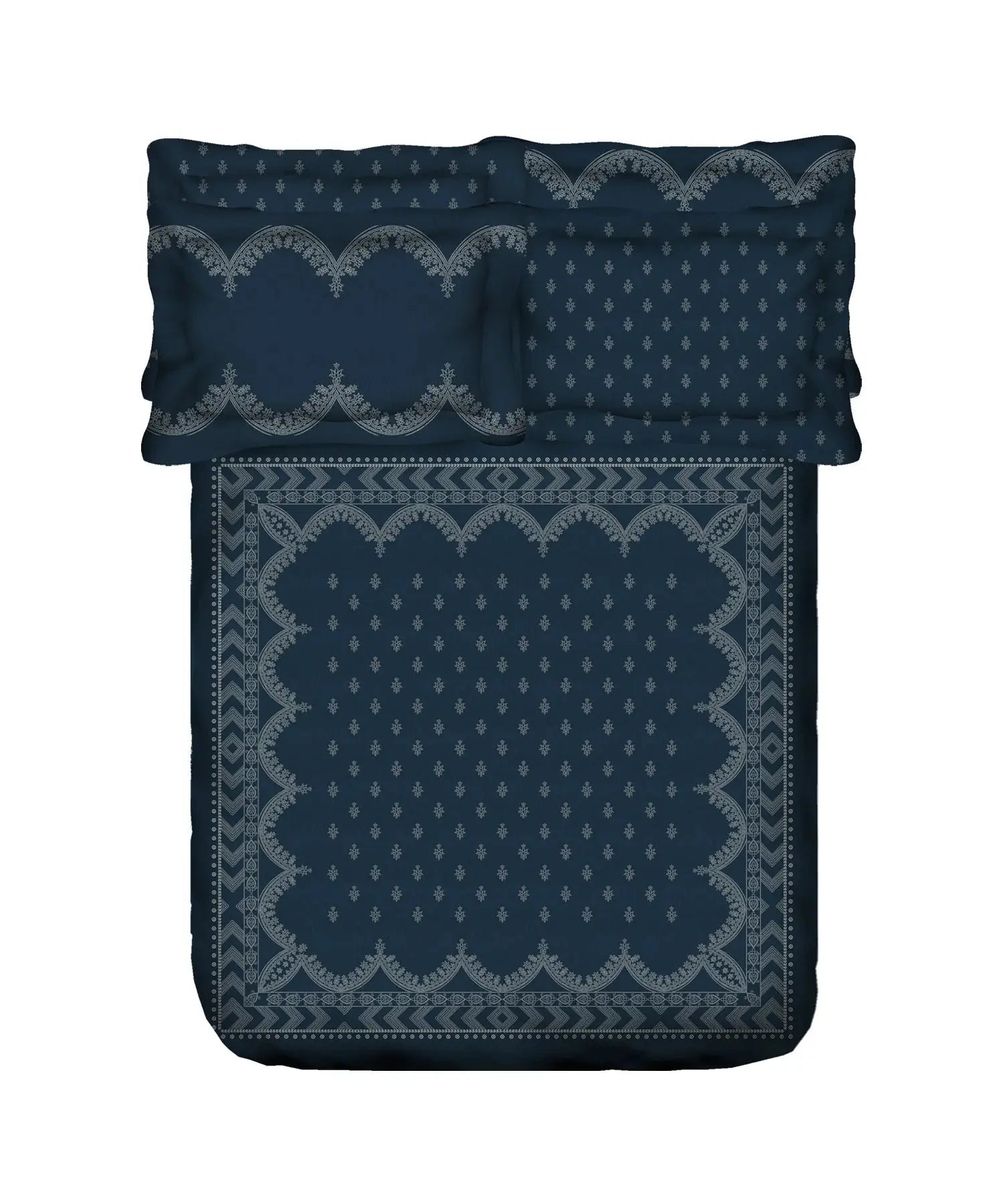 TRIDENT Nectarsoft Elite Collection, King Bedsheet Set, 400TC, 100% Cotton, Regal Trident