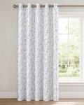 Blue Botanical Curtain — Grahsajja | Polyester | 48 Inch Width