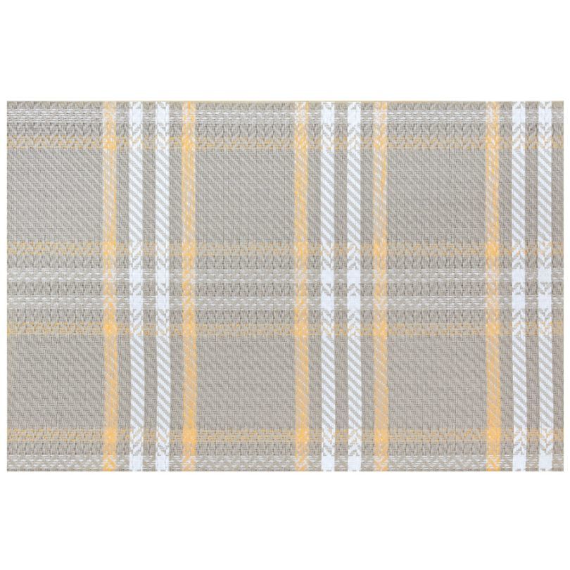 Freelance Basketweave Table Mat Set, Kitchen & Dining Placemats, Set of 6 pcs, 30 x 45 cm - grahsajja