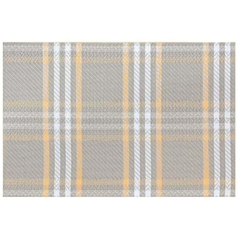 Freelance Basketweave Table Mat Set, Kitchen & Dining Placemats, Set of 6 pcs, 30 x 45 cm - grahsajja