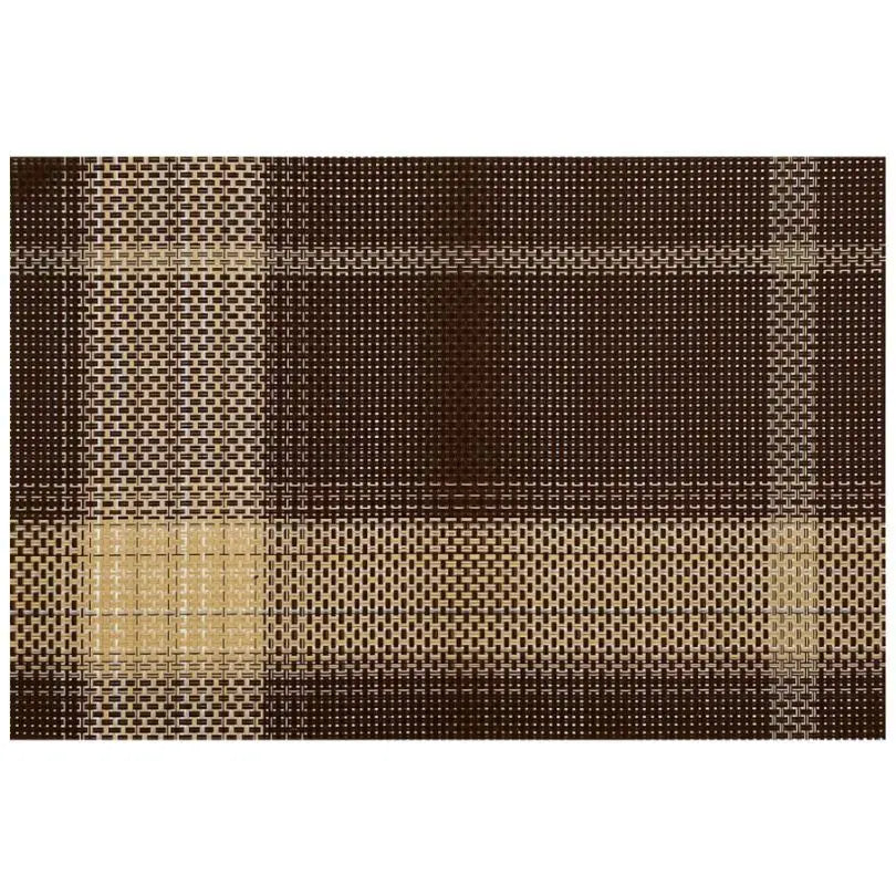Freelance Basketweave Table Mat Set, Kitchen & Dining Placemats, Set of 6 pcs, 30 x 45 cm - grahsajja