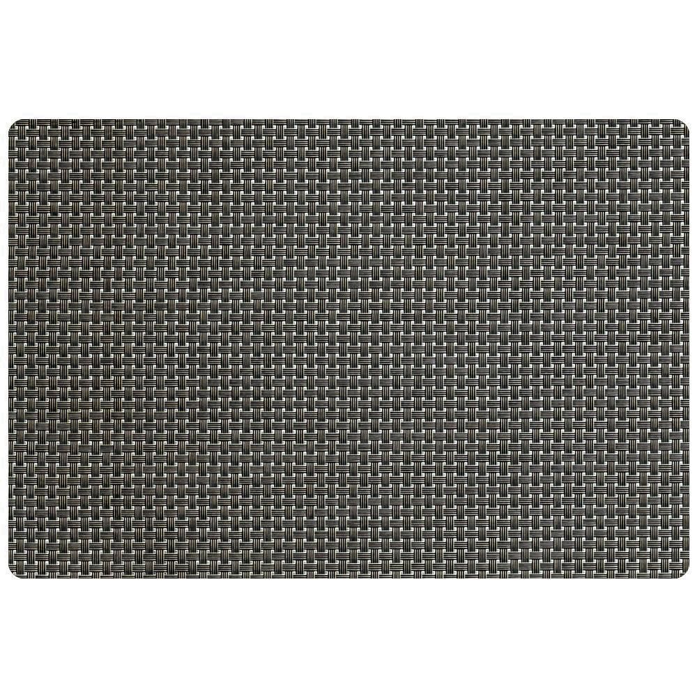 Freelance Basketweave Table Mat Set, Kitchen & Dining Placemats, Set of 6 pcs, 30 x 45 cm - grahsajja