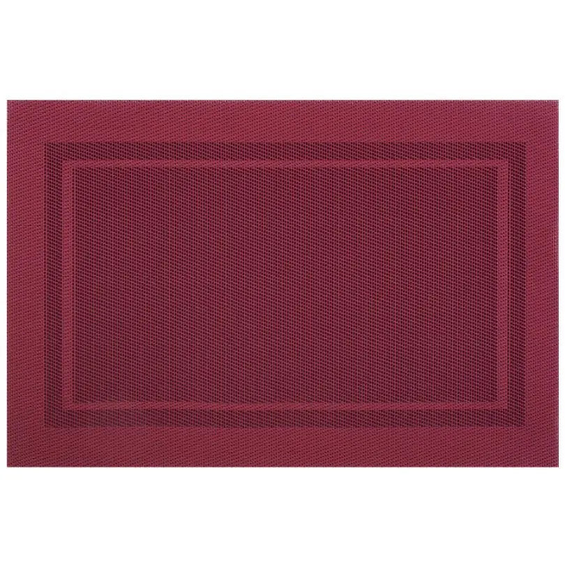 Freelance Basketweave Table Mat Set, Kitchen & Dining Placemats, Set of 6 pcs, 30 x 45 cm - grahsajja