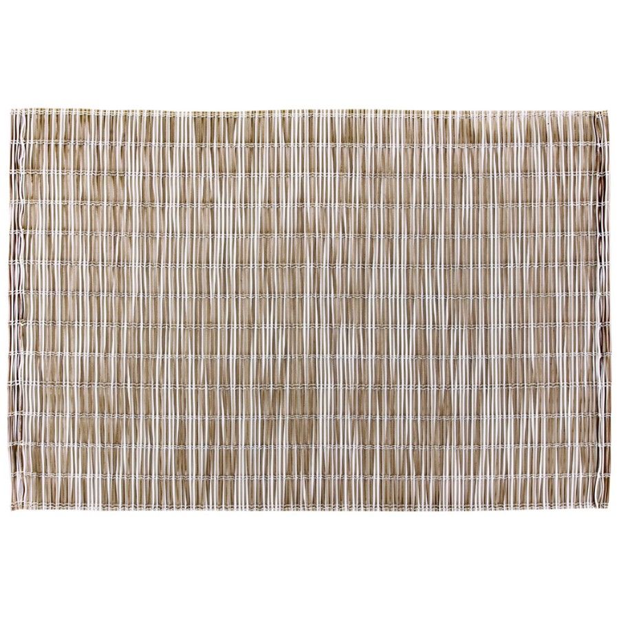 Freelance Basketweave Table Mat Set, Kitchen & Dining Placemats, Set of 6 pcs, 30 x 45 cm - grahsajja