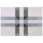 Freelance Basketweave Table Mat Set, Kitchen & Dining Placemats, Set of 6 pcs, 30 x 45 cm - grahsajja