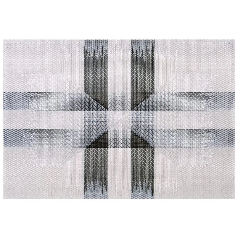 Freelance Basketweave Table Mat Set, Kitchen & Dining Placemats, Set of 6 pcs, 30 x 45 cm - grahsajja