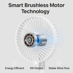 All Day Wireless™ Rechargeable Folding Fan grahsajja