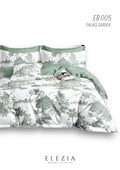 La Casa Printed bedsheet Elezia Collection KingSize bedsheet 2pcPillow Cover Palace Graden LA CASA